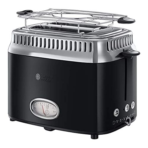 Russell Hobbs Toaster avec jauge compte à rebours Retro Noir Classic
 Fiche Technique et Prix au Maroc