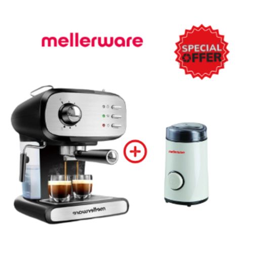 Mellerware Pack Cafetière Coffee Maker CM201 +  Moulin Coffee Grinder MCG-151  (2ans De Garantie)
 Fiche Technique et Prix au Maroc