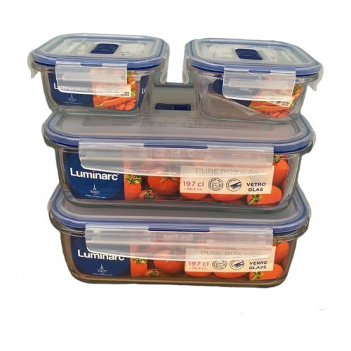 Luminarc 4 Boîte de conservation rectangulaire en verre 38/38/197/197 cl
 Fiche Technique et Prix au Maroc