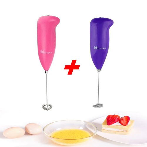 2 Mini Batteur électrique, fouet à café, batteur à œufs, mousseur à cappuccino
 Fiche Technique et Prix au Maroc