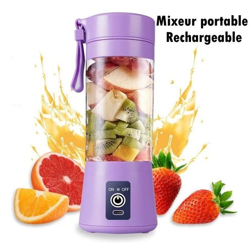 Blender Rechargeable Portable,Mixeur électriques Agrumes et Fruits
 Fiche Technique et Prix au Maroc
