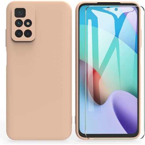 Case Xiaomi Redmi 10 Coque Silicone Rose + 1 Verres Trempes Noir
 Fiche Technique et Prix au Maroc