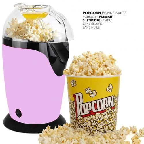 Prima Machine à pop-corn Auto Gastronomique Meilleur Sans Gras Bonne Santé Maïs ROSE
 Fiche Technique et Prix au Maroc