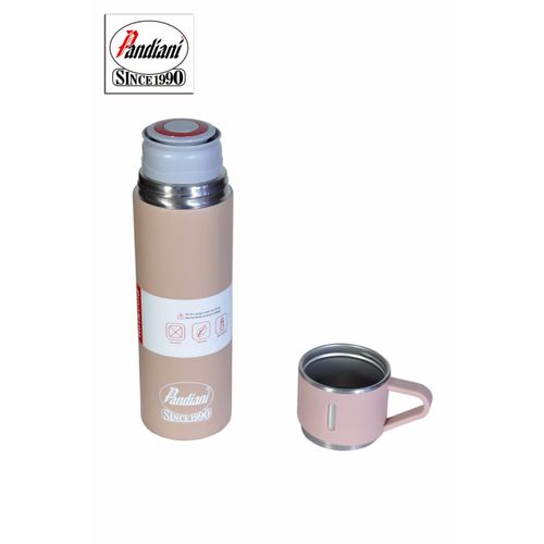 Pandiani Thermos Mug inox 500 ml ,design ergo STYLE thermique Chaleur Conservée rose
 Fiche Technique et Prix au Maroc