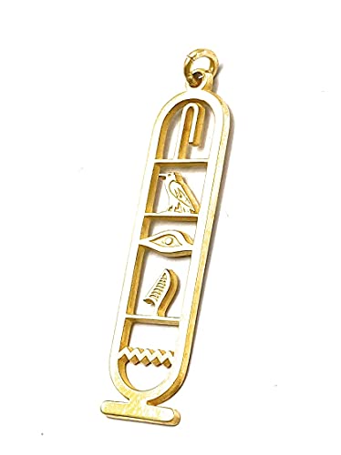 Collier de nom de cartouche en or massif 14 carats fait à la main, pendentif égyptien personnalisé, bijoux élégants pour elle, cadeau d’anniversaire idéal
Avis,  Fiche Technique et Prix au Maroc