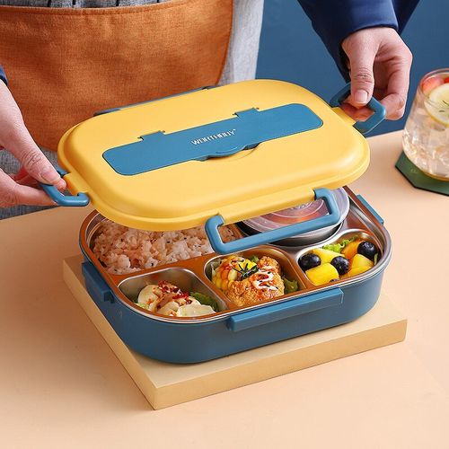 Boîte à lunch portable avec compartiments en acier inoxydable pour l'école
 Fiche Technique et Prix au Maroc