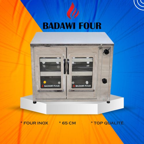 BADAWI FOUR Four A Gaz 2 Portes 65CM Inox
 Fiche Technique et Prix au Maroc
