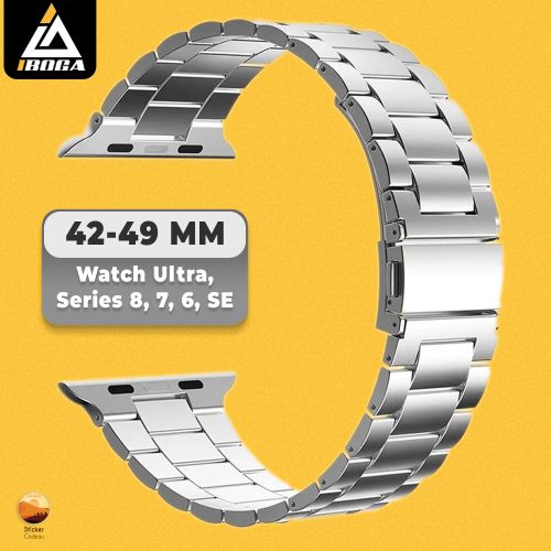 iboga Bracelet Remplacement en acier pour Watch Serie 8 7 6 5 4 3 2 SE ultra Gris
 Fiche Technique et Prix au Maroc