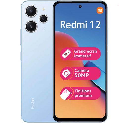 XIAOMI Redmi 12  Amoled 6,79″ (4Go, 128Go) MediaVTEK HELIO G88 - 50MP- BLEU
 Fiche Technique et Prix au Maroc