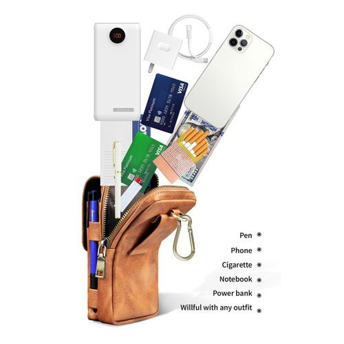 Puloka Sac Pochette en cuir  d'affaires d'hommes  compatible avec tous les téléphones
 Fiche Technique et Prix au Maroc