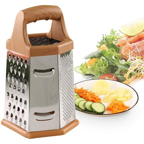 Râpe à 6 côtés en acier inoxydable, accessoires de cuisine, trancheuse à légumes
 Fiche Technique et Prix au Maroc