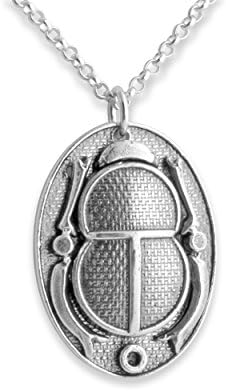 Azaggi Collier avec pendentif en argent sterling 925, hiéroglyphe égyptien antique, scarabée, double face. Ce collier en argent sterling est le cadeau parfait.
Avis,  Fiche Technique et Prix au Maroc