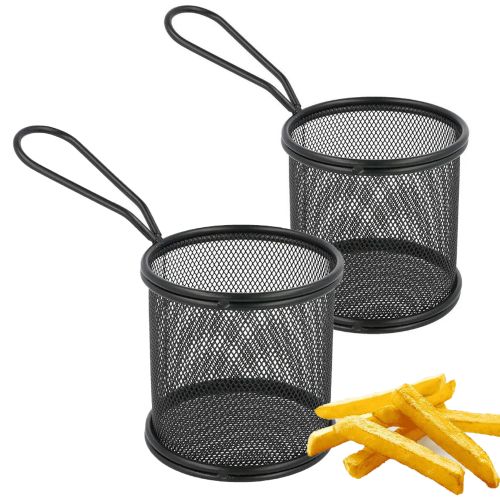 2 x Panier de service de frites,  Passoire pour la friture, Panier de frites
 Fiche Technique et Prix au Maroc