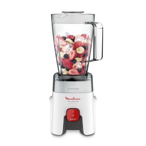 Moulinex Blender Genuine LM241B25 - 500W, 1 vitesse + pulse, Bol 1,75L  et 1 accessoire
 Fiche Technique et Prix au Maroc
