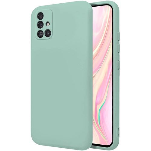 case comaptible avec Samsung Galaxy A71 Étui Antichoc Silicone Turquoise
 Fiche Technique et Prix au Maroc