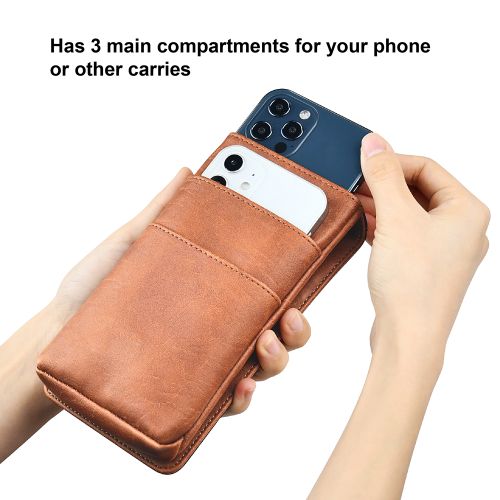 Puloka Sac Pochette en cuir  d'affaires d'hommes  compatible avec tous les téléphones
 Fiche Technique et Prix au Maroc