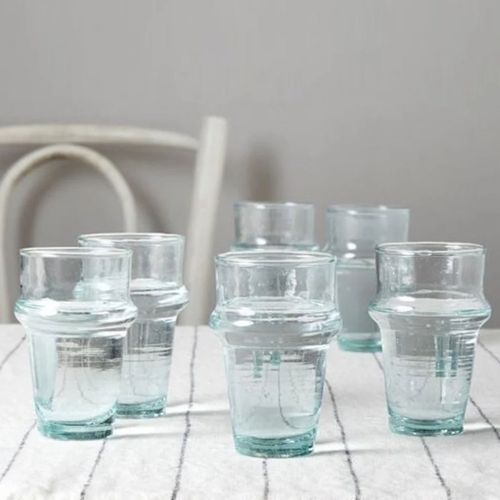 Set de 6 Mini verres à thé Beldi artisanal marocain
 Fiche Technique et Prix au Maroc