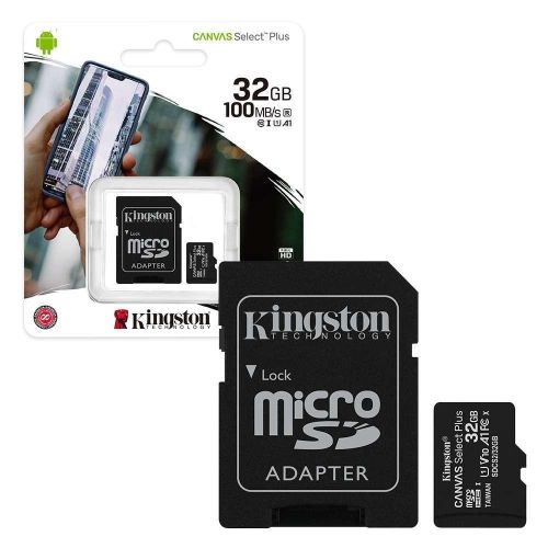 Kingston Memory Card Micro SD Carte Mémoire Micro SD Classe 10 32GB  Canas Select Plus
 Fiche Technique et Prix au Maroc