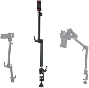 Arkscan MCM5 Tabletop Photography Videography Live Stream Zoom Meeting Classroom Table clamp Mount with ¼-20 mounting Bolt for iPhone Android Smartphone, and Nikon Sony Canon Camera & Camcorder Fiche Technique et Prix au Maroc