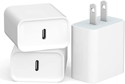 USB C Fast Charger Block【3-Pack】 20W USB C Wall Charger PD 3.0 Power Brick Adapter Compatible with 13/12/11 Pro Max/Pro/Mini/Xs Max/XR/X Fiche Technique et Prix au Maroc