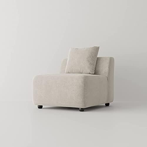Acanva Canapé sectionnel modulaire convertible de luxe en forme de L, canapé réversible contemporain avec chaise longue pour salon, appartement, 1 place, chaise sans accoudoirs beige
Avis,  Fiche Technique et Prix au Maroc