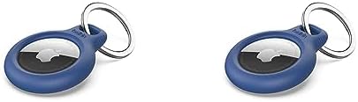 Belkin AirTag Étui avec Porte-clés (étui de Protection sécurisé pour AirTag avec Accessoire résistant aux Rayures) - Bleu, Simple (Lot de 2)
 Avis, Fiche Technique et Prix au Maroc
