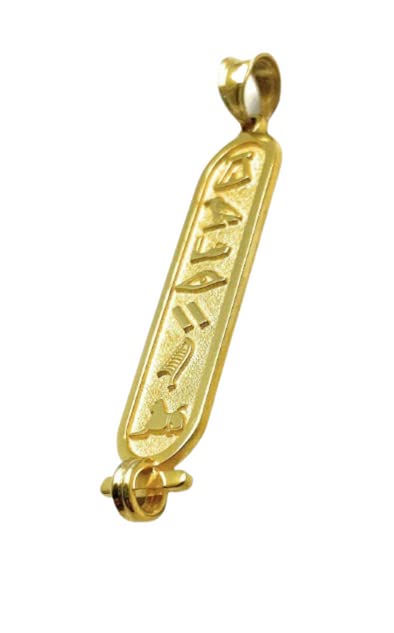 Collier personnalisé avec pendentif cartouche, bijoux hiéroglyphes égyptiens par HStudio (L, rempli d'or)
Avis,  Fiche Technique et Prix au Maroc
