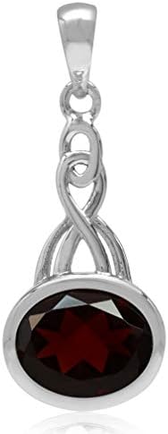 Silvershake 10X8mm Forme Ovale Véritable Pierre Précieuse Plaqué Or Blanc 925 Argent Sterling Noeud Celtique Pendentif Bijoux pour Femmes
Avis,  Fiche Technique et Prix au Maroc