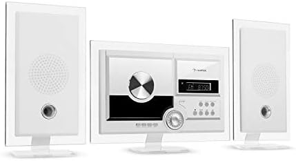 AUNA Stereo Sonic Dab+ - Système stéréo, Montage Mural, Syntoniseur Radio Dab+/UKW, Lecteur CD Automatique, Port USB pour fichiers MP3, Fonction Bluetooth, Entrée AUX, Ecran LCD - Blanc
 Avis, Fiche Technique et Prix au Maroc