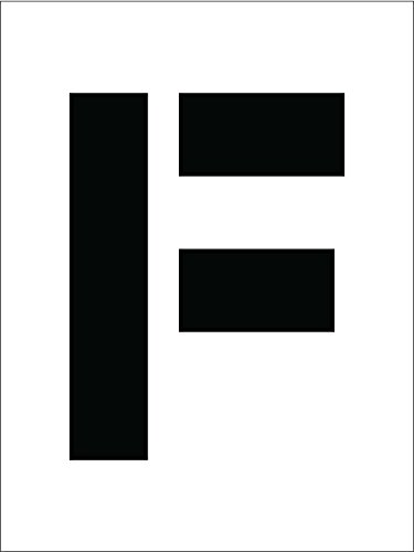 NMC National Marker Corp. Pochoir PMC8-F, lettre F, 8 pouces
 Fiche Technique et Prix au Maroc