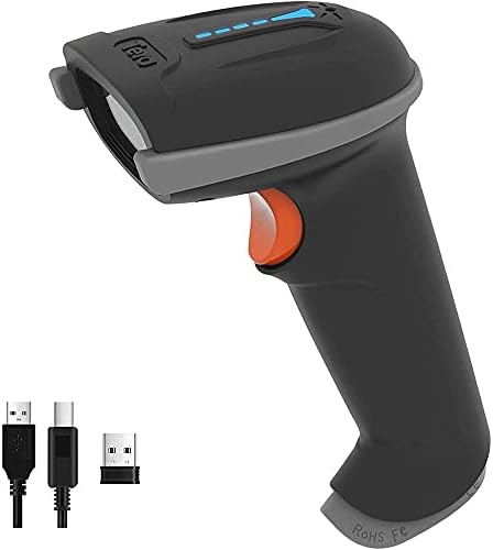 Tera Scanner de codes-barres sans fil polyvalent 2 en 1 (2,4 GHz sans fil + USB 2.0 filaire) avec indicateur de niveau de batterie, distance de transmission de 328 pieds, lecteur de codes à barres laser 1D rechargeable USB portable (gris)
Avis,  Fiche Technique et Prix au Maroc