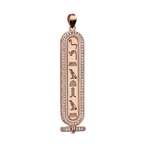 Collier personnalisé cartouche en or rose, bijoux pendentif égyptiens femmes, or 14 carats personnalisé fait à la main, collier de nom hiéroglyphe Egypte par HStudio
Avis,  Fiche Technique et Prix au Maroc