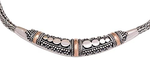 NOVICA Collier d'accent doré fait à la main Chaîne pour femme en argent sterling Indonésie [17.75 in L x 0.3 in W] 'Éden'
Avis,  Fiche Technique et Prix au Maroc