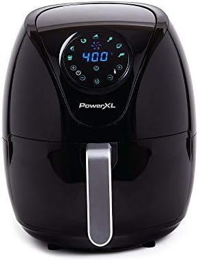 Friteuse à air PowerXL 4 QT Maxx, édition spéciale 2022, friture à air très chaud, cuisson, croustillant, grillage, rôtissage, cuisson, finition brillante, noir (4 litres)
 Avis, Fiche Technique et Prix au Maroc