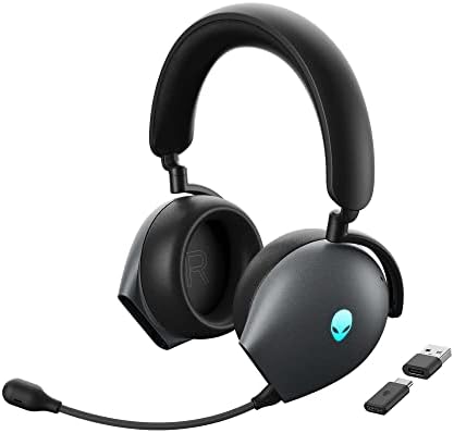 Alienware AW920H Casque de jeu sans fil trimode – Son surround virtuel Dolby Atmos, microphone antibruit piloté par l'IA, dongle sans fil USB-C – Côté obscur de la lune, grand
 Fiche Technique et Prix au Maroc