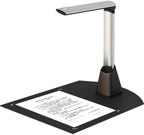 Scanner de livres et de documents ZSEEWCAM V510, caméra de capture de documents portable format A4, scanner professionnel HD 5MP, aplatissement et redressement automatiques et OCR pour présentation de bureau et d'éducation, compatible avec Mac
 Fiche Technique et Prix au Maroc