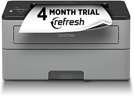 Imprimante laser monochrome compacte Brother, HL-L2350DW, impression sans fil, impression recto verso recto verso, comprend un essai d'abonnement d'actualisation de 4 mois et Amazon Dash Replenishment prêt
 Fiche Technique et Prix au Maroc