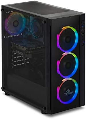 YEYIAN Katana X24 PC de bureau de jeu Intel 12e génération Alder Lake i5-12400F 6 cœurs 2,5 GHz, GeForce RTX 3060 12 Go GDDR6, 1 To NVMe SSD, 16 Go DDR4 3200 MHz, 4 ARGB, Win 11 Home 64 bits, WiFi 6, BT 5.2 , 650W
 Fiche Technique et Prix au Maroc