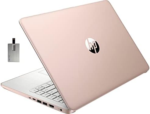 HP 2022 Stream 14" HD BrightView Laptop, Intel Celeron N4120, 4GB RAM, 64GB SSD, Intel HD Graphics, 720p Webcam, 1 Year Office 365, Gold, Win 11, 32GB Snowbell USB Card Fiche Technique et Prix au Maroc