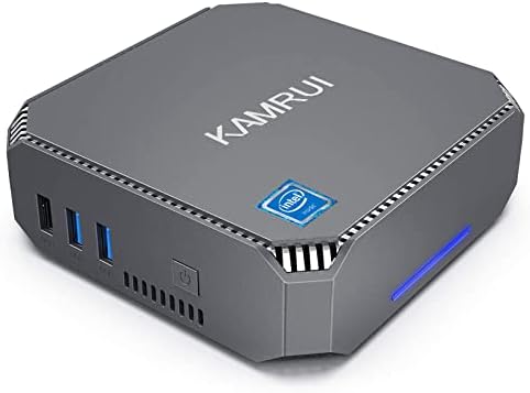 KAMRUI Mini PC Windows 11 Pro, Mini Desktop Computer Ιntel Celeron J4105(up to 2.5GHz),12GB RAM 256GB ROM Mini Computers Support Win 10 4K@60HZ,2.5-Inch SSD,2.4G+5G WiFi for Business Work Home Fiche Technique et Prix au Maroc