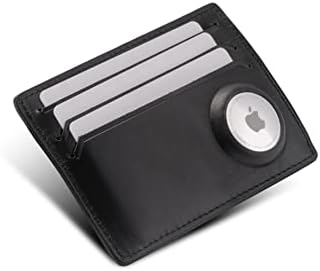 ISENTIALS AirTag* Étui pour Cartes de crédit en Cuir de première qualité, Portefeuille Fin pour Hommes pour Protection Apple AirTag-RFID, 6 emplacements pour Cartes, Support AirTag et Pince à Billets
 Avis, Fiche Technique et Prix au Maroc