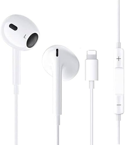 Écouteurs/Écouteur Insonorisé Réduction du Bruit Compatible avec iPhone, Casque Filaire avec Micro et Contrôle du Volume Compatible avec iPhone 14/14 Pro/13/12/12Pro/SE/11/11Pro Max/XS Max/X/XR/8/7
 Avis, Fiche Technique et Prix au Maroc