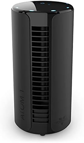 Vornado ATOM 1 Ventilateur tour oscillant, petit circulateur d'air avec 4 vitesses, commandes tactiles, noir, 10"
 Avis, Fiche Technique et Prix au Maroc