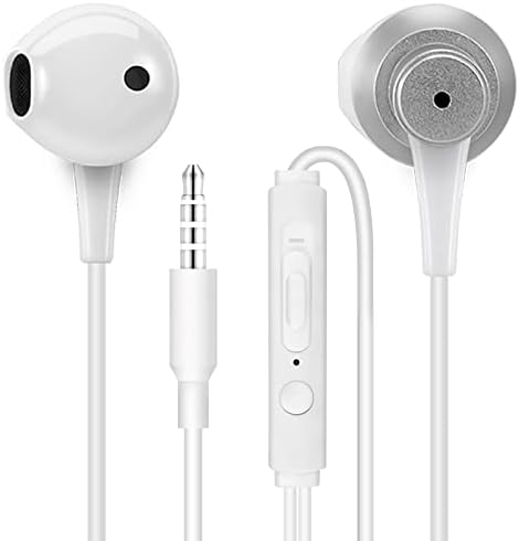 MAS CARNEY Intra Auriculaire Ecouteurs Filaire Sport WH5, Écouteurs en Métal avec Microphone, Prise Jack 3,5 mm, Contrôle du Volume, Argent
 Avis, Fiche Technique et Prix au Maroc