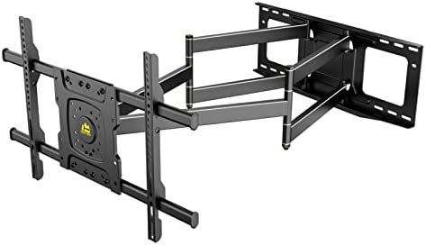 FORGING MOUNT Long Arm TV Wall Mount with 36" Extension Dual Articulating Full Motion TV Mount Bracket for 42"-90" Flat Curved TVs, Easy Install on 16" 24" Studs Max VESA 600x400mm up to 150lbs Fiche Technique et Prix au Maroc
