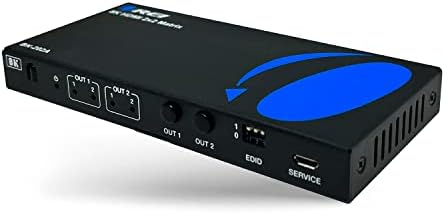 OREI 8K HDMI Matrix Switch 2 X 2, Switcher with Audio Extractor UltraHD Supports Upto 4K @ 120Hz IR EDID HDCP 2.3 - Remote Control (BK-202A) (2x2 - Audio Out) Fiche Technique et Prix au Maroc