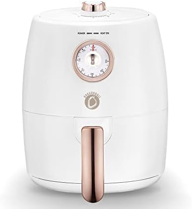 Friteuse à air Dragonball 2 Qt, petite friteuse à air pour plus de commodité, design rétro, panier antiadhésif et lavable au lave-vaisselle, friteuse à air blanche avec contrôle de température réglable, minuterie de 60 minutes et mini friteuse à air à arrêt automatique, blanche.
 Avis, Fiche Technique et Prix au Maroc