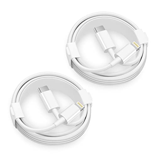 Câble de chargeur rapide pour iPhone, certifié Apple MFi : lot de 2 cordons de charge de 1,8 m de type C vers Lightning pour iPhone 14/13/13 Pro/12/12 Pro/Max/11/11Pro/XS/Max/XR/X/ 8/8Plus
 Fiche Technique et Prix au Maroc