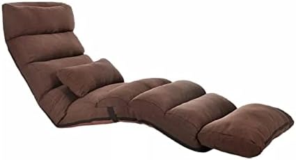 DOUBA Chaise rembourrée intérieur salon Chaise inclinable plancher pliant réglable sommeil Chaise longue canapé-lit salon
 Fiche Technique et Prix au Maroc