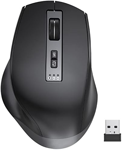 Souris Bluetooth rechargeable, souris ergonomique sans fil 3 modes (2,4 G + BT + BT) souris d'ordinateur portable avec récepteur USB pour ordinateur portable, MacBook, PC, Windows, Android
Avis,  Fiche Technique et Prix au Maroc
